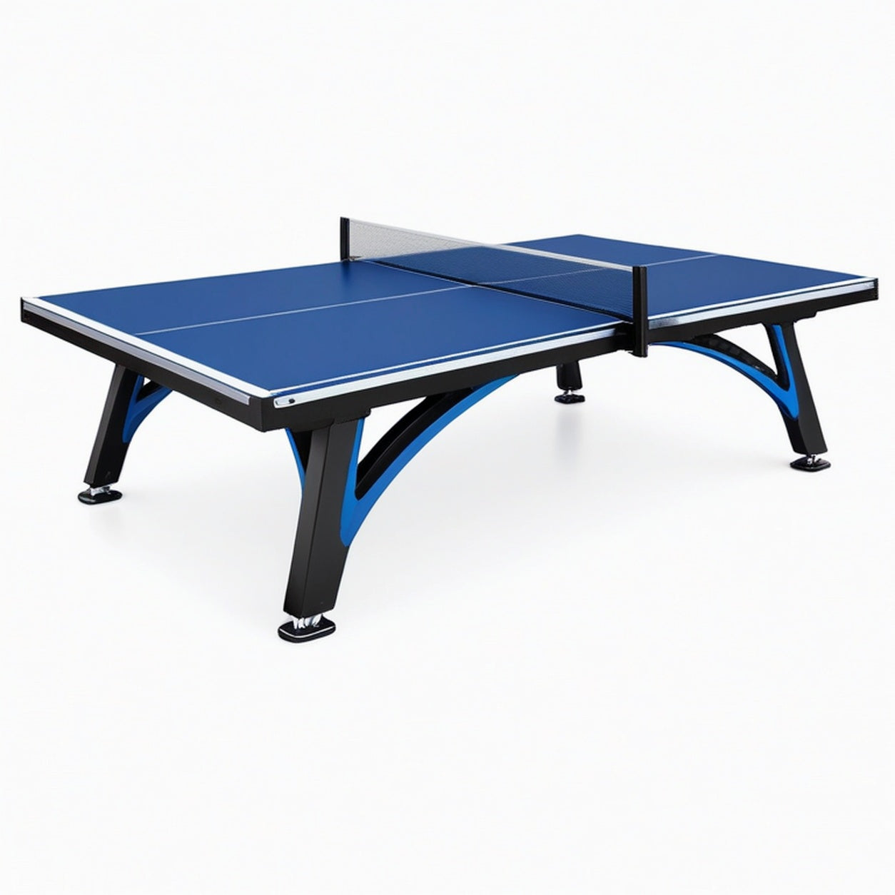 Table de tennis de table 274 x 152.5 x 76 cm bleu en panneau et acier style sportif